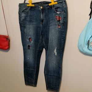 Lane bryant distressed Skinny Jeans